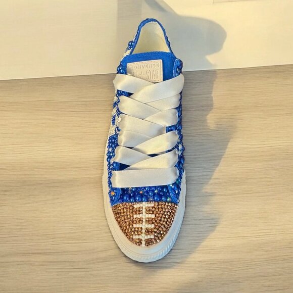 Chuck Taylor Rhinestone Pearl Bling Shoes - Picture 2 of 4